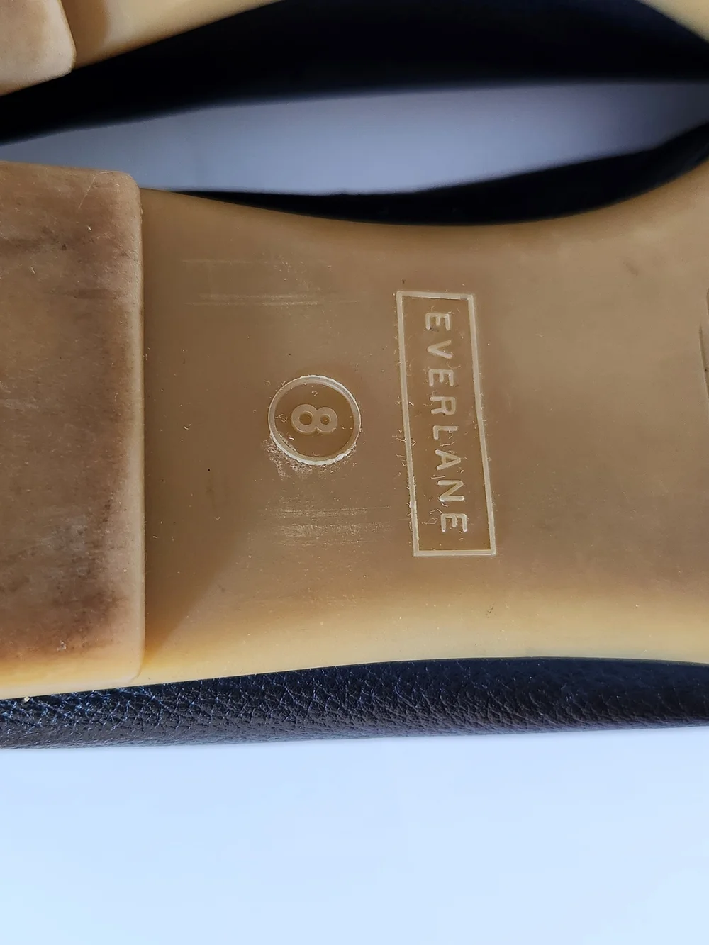 Everlane The Day Glove Black Leather Flats Size 8 - Picture 7 of 7